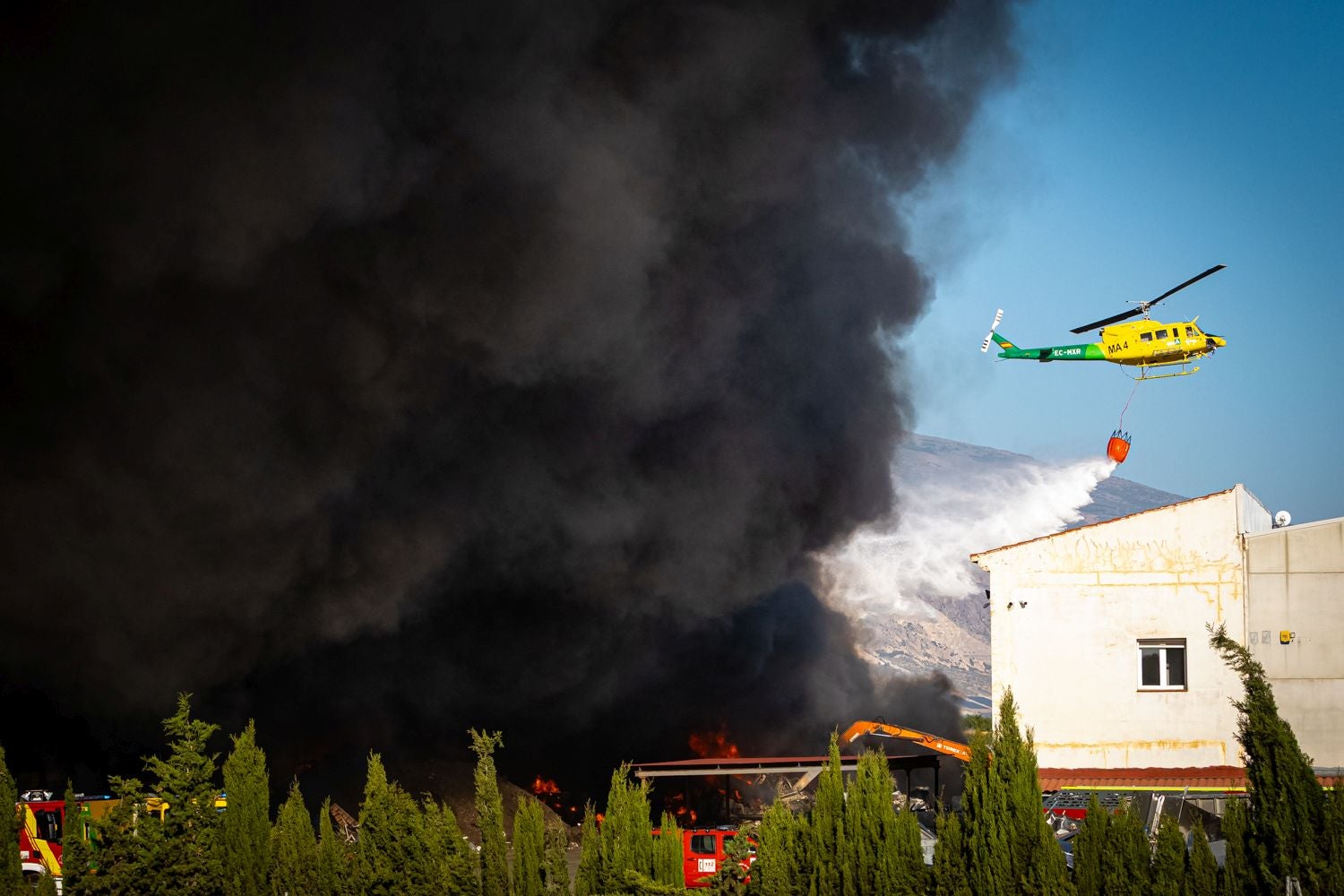 El incendio de Padul, desde dentro