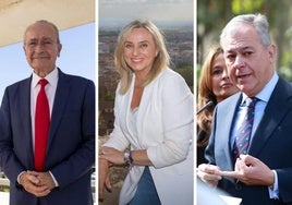 Los alcaldes de Málaga, Granada y Sevilla, protagonistas del desayuno informativo.