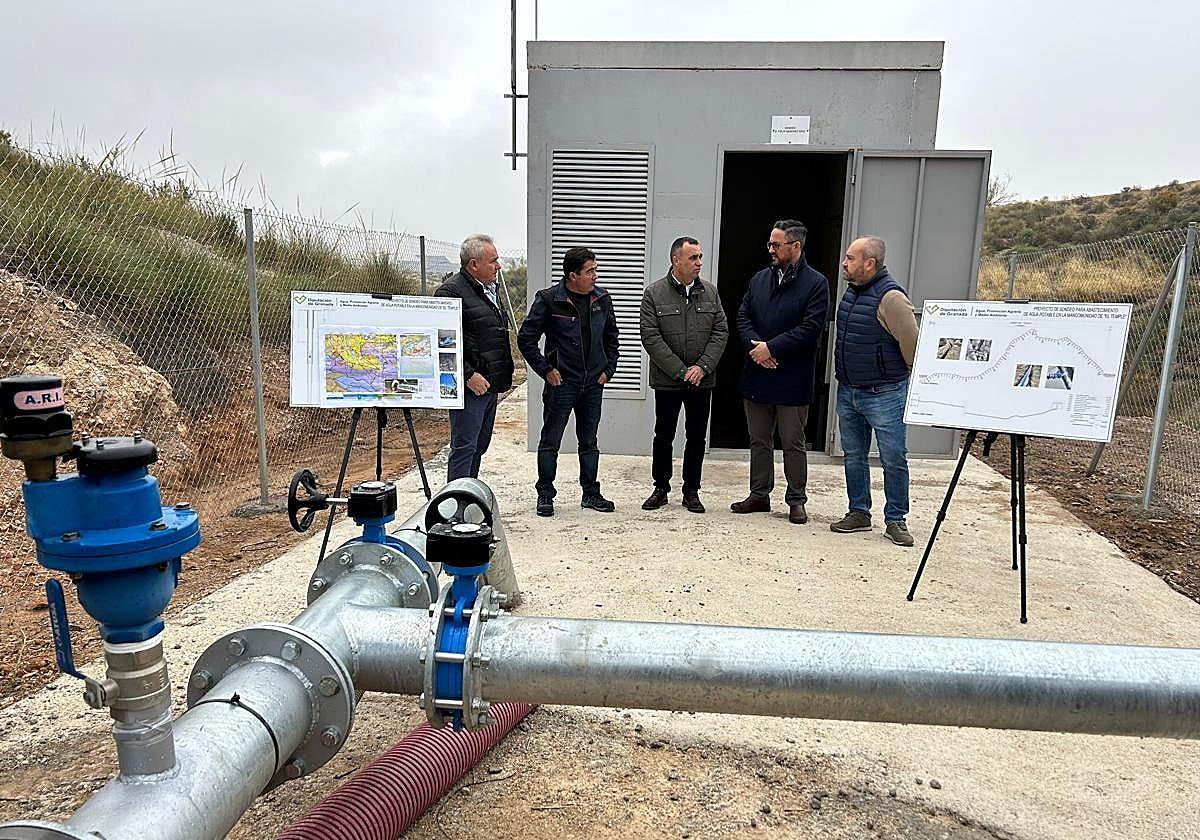 Inauguración de una obra de mejora del Ciclo Integral del Agua en la Mancomunidad del Temple.