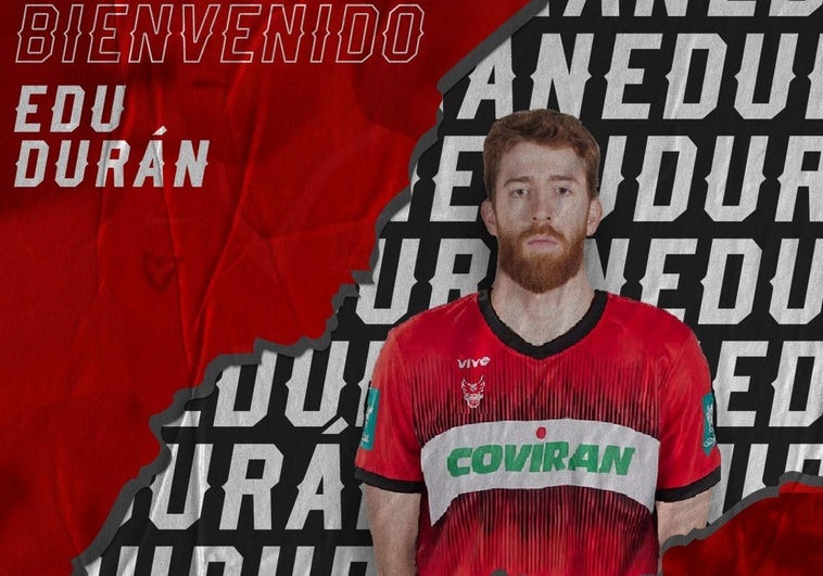 El Covirán confirma a Edu Durán como primer fichaje
