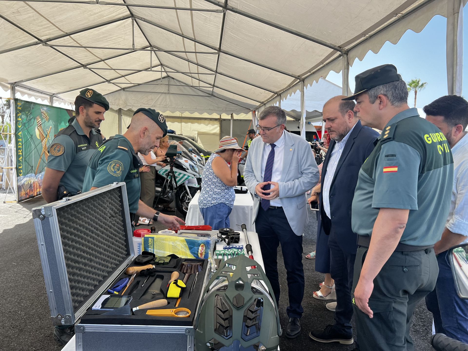 Presentación del dispositivo de la Guardia Civil.