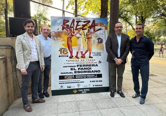 Presentación del espectáculo taurino del 16 de agosto en Baeza.