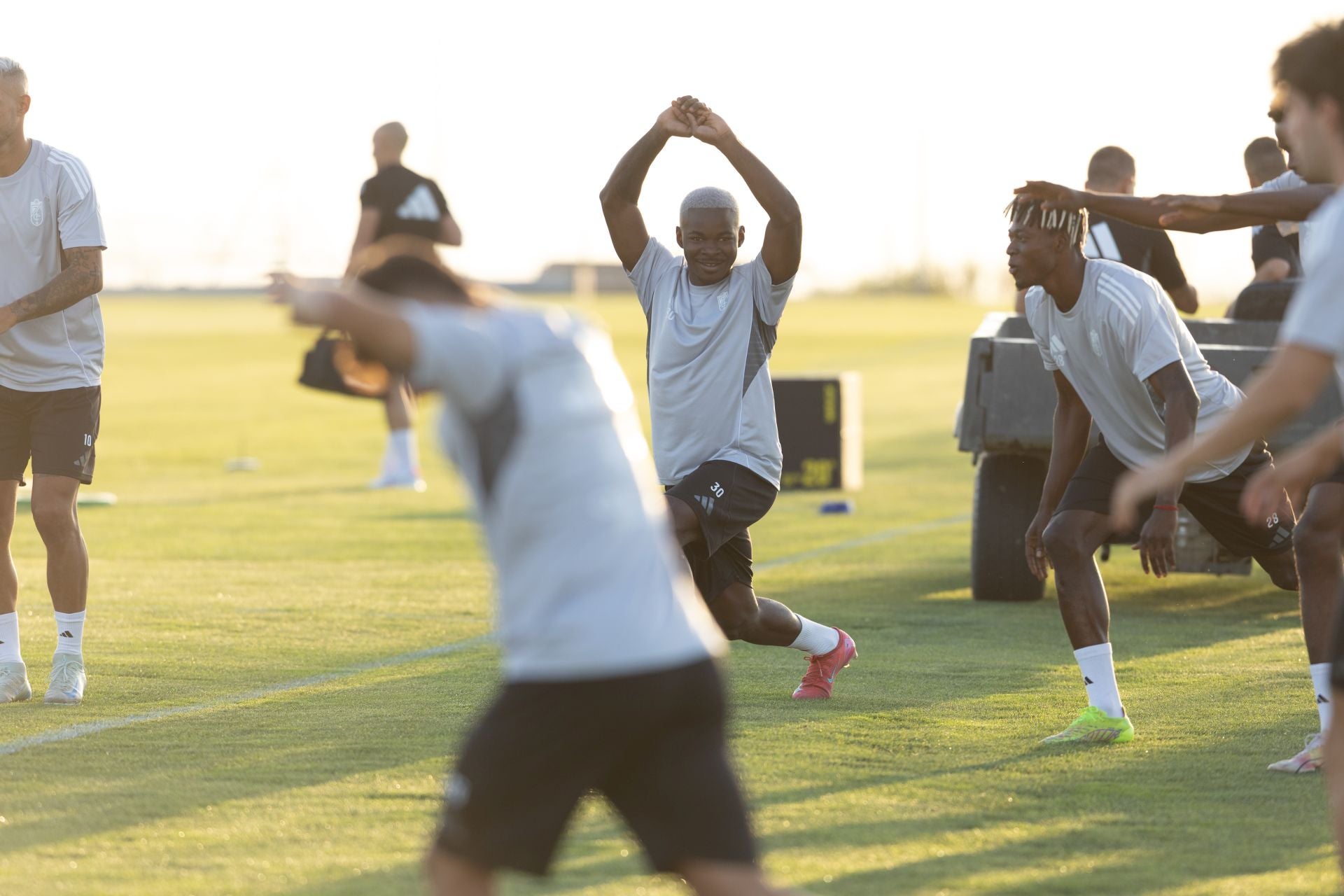 El primer entrenamiento de la pretemporada del Granada, en imágenes