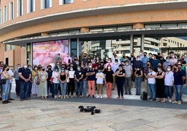 Concentración en Huelva por el crimen machista en Marmolejo.