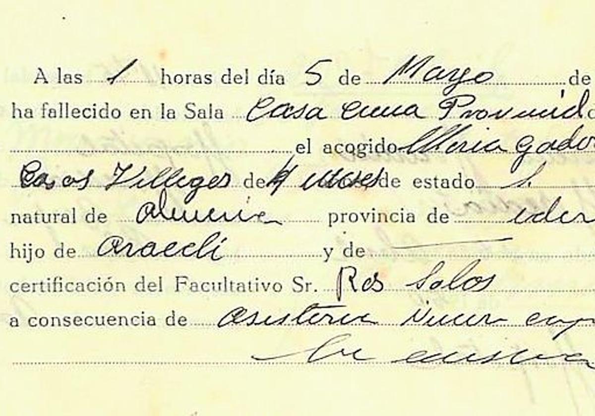 ¿De qué morían los niños almerienses hace 75 años?