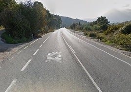 Kilómetro 183 de la carretera N-323a, donde se encuentro el cuerpo sin vida de un hombre de 53 años.