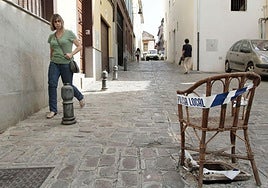Silla abandonada en la cuesta del Pescado en una imagen de archivo.