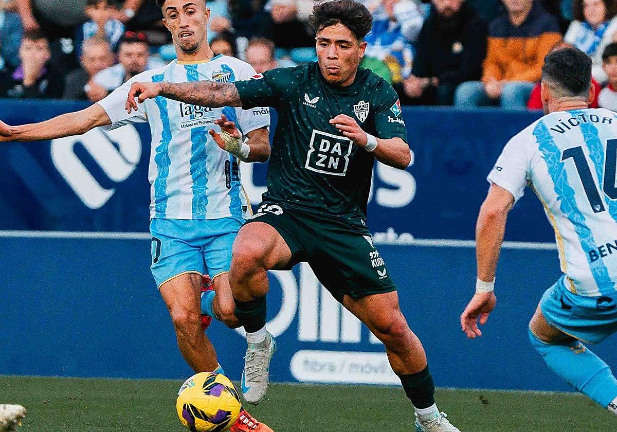 Melamed durante un partido contra el Málaga la temporada pasada