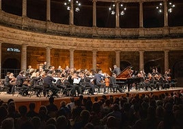 Uno de los momentos de la actuación del pasado domingo.