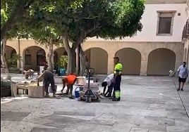 La Plaza Vieja, de nuevo en obras por fallos en el resultado final