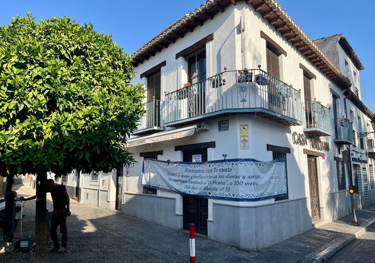 Fachada del Casa Torcuato, en el Albaicín.