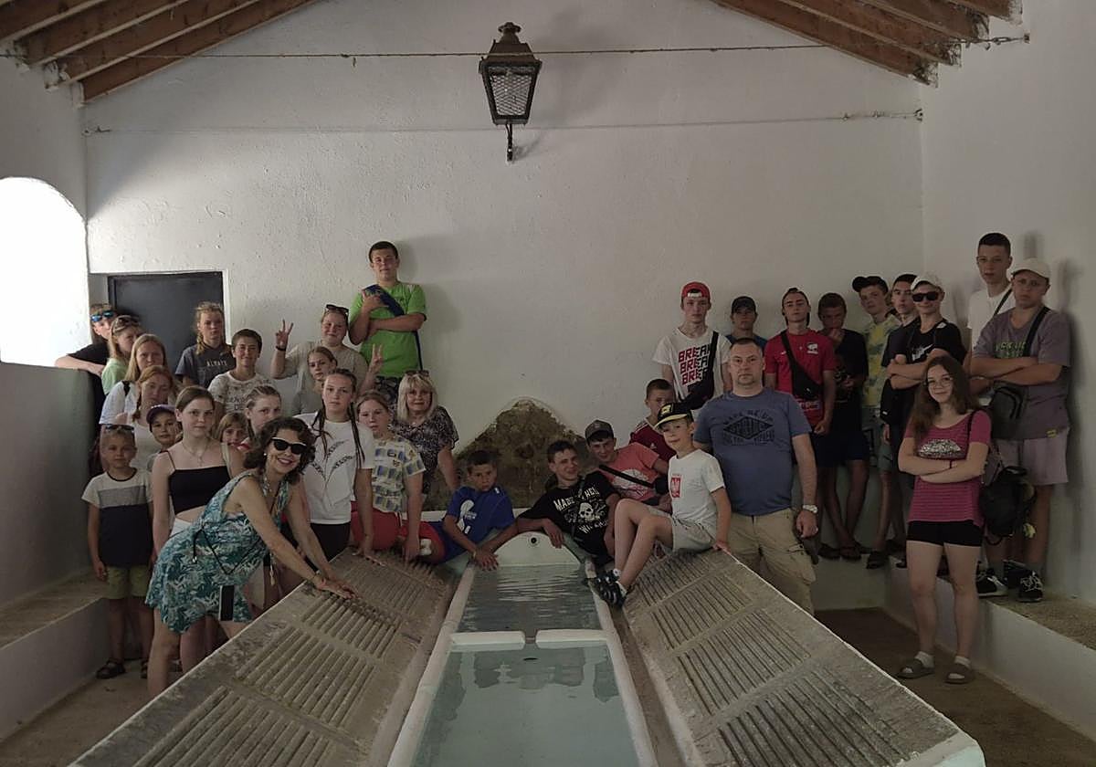 Durante su estancia en Orcera, los menores ucranianos hacen excursiones y actividades de ocio.