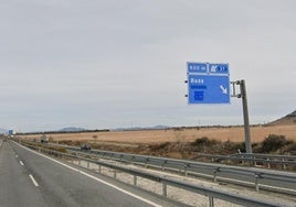 Zona de la A-92 a su paso por Baza donde se ha producido el accidente.