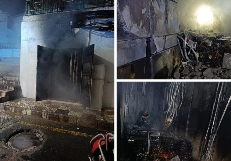 La sobrecarga de enganches por la marihuana calcina un centro eléctrico en Pinos Puente