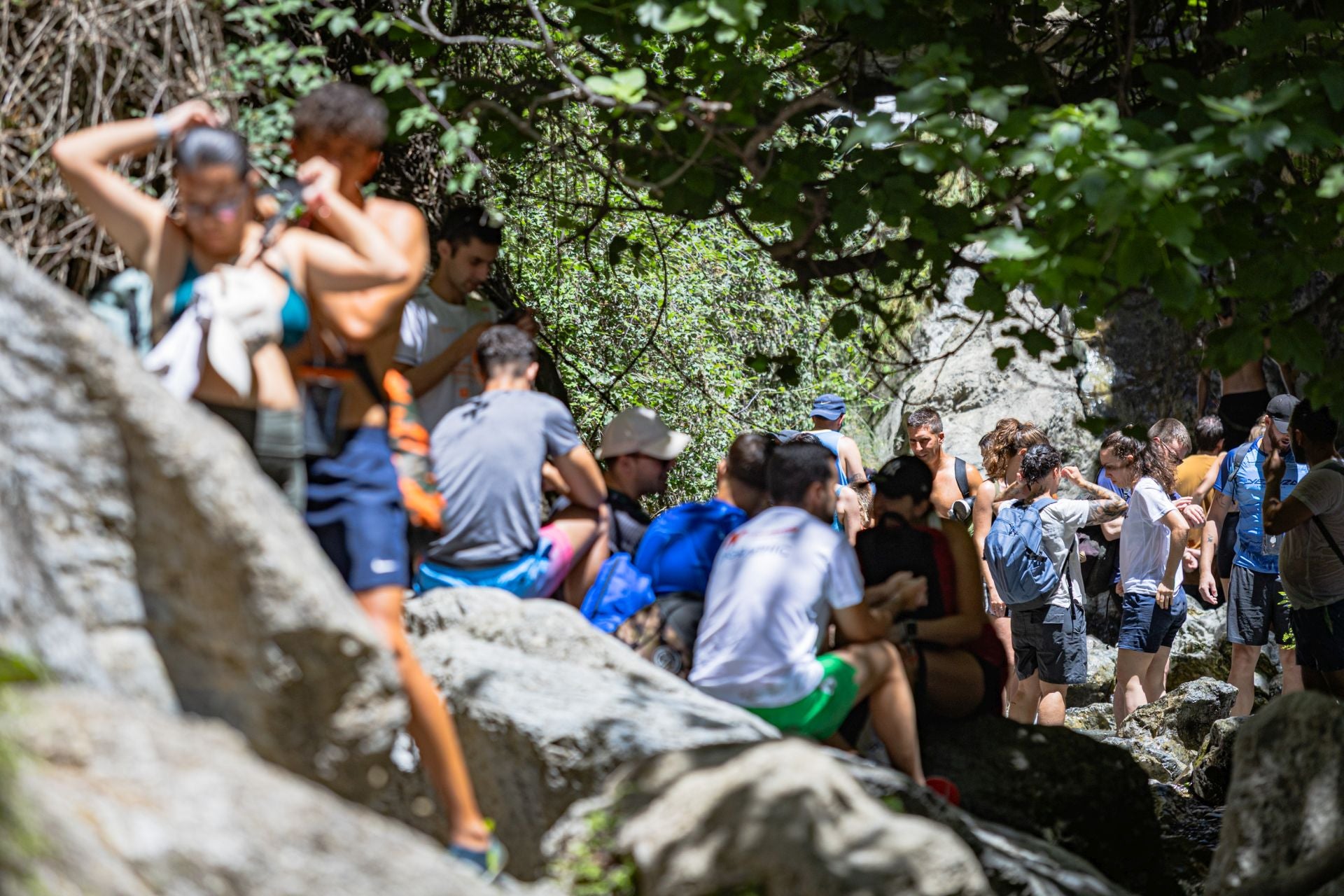 Las imágenes del &#039;atascazo&#039; en la Ruta de los Bolos