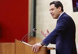 El presidente de la Junta, Juanma Moreno