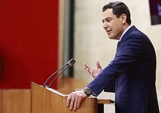 El presidente de la Junta, Juanma Moreno