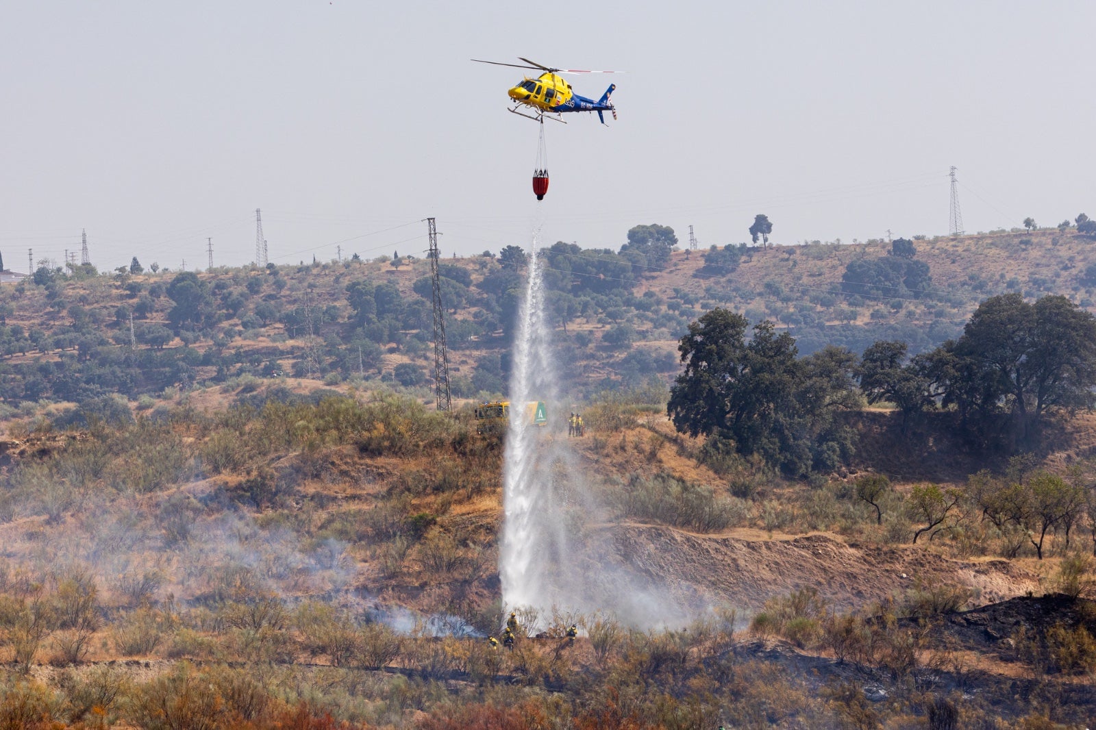Las espectaculares imágenes del incendio declarado en Jun