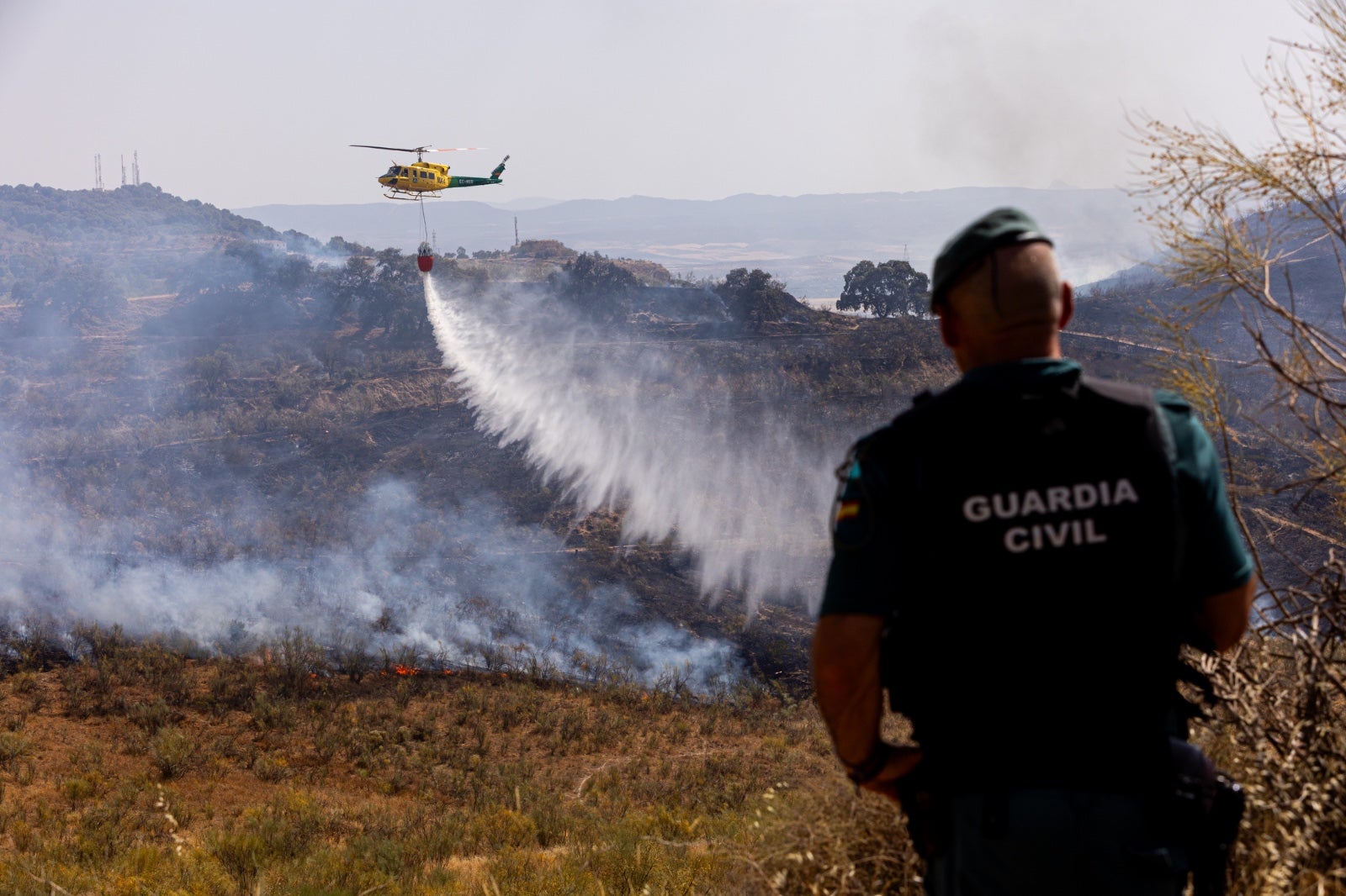 Las espectaculares imágenes del incendio declarado en Jun