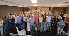 Junta directiva provincial del PP, encabezada por Erik Domínguez.