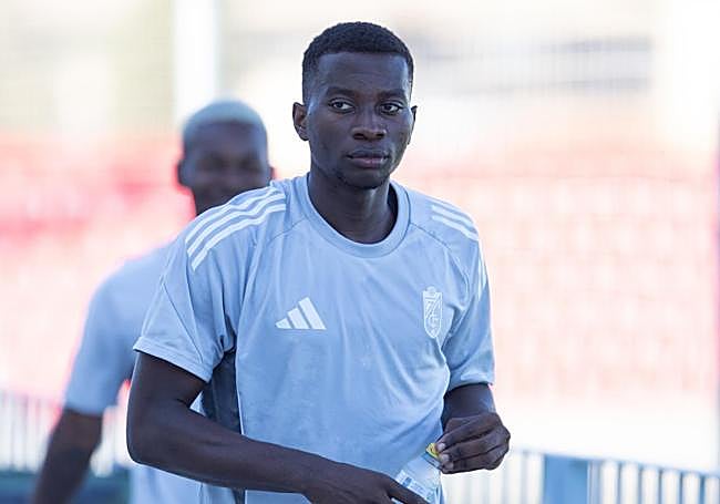 Dominique Moubeke, ya con el primer equipo.