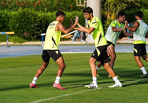 Foto de archivo de Édgar entrenando en el Anexo