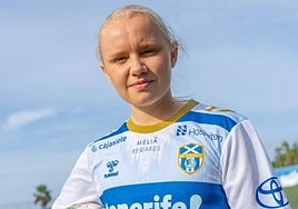 Linnéa Laupstad, en una imagen de archivo con el Costa Adeje Tenerife.