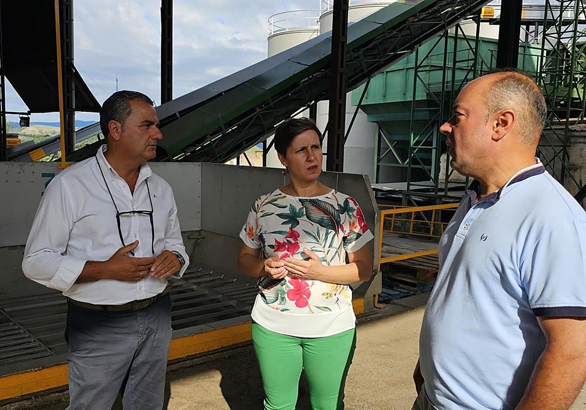 Visita de Soledad Aranda a la Cooperativa San Isidro.