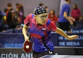 La palista vegueña Ángela Ortiz.