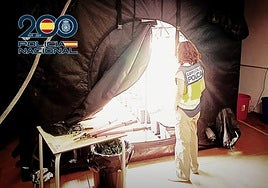 Una de las plantaciones de marihuana intervenidas.