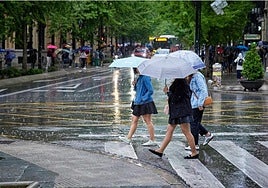 Chubascos en Andalucía.