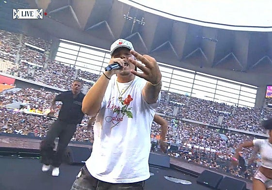 Momento de la actuación de Saiko.