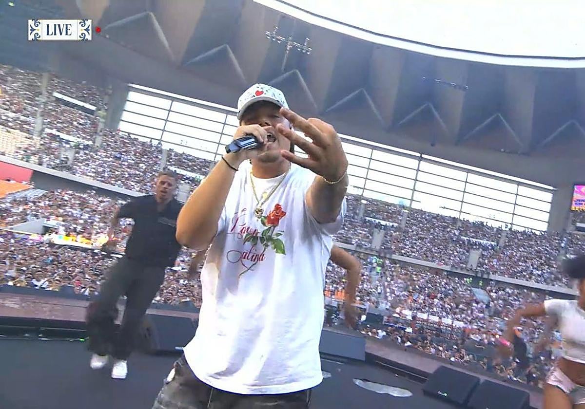 Momento de la actuación de Saiko.