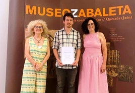 Damien Hureau en la presentación de su trabajo.