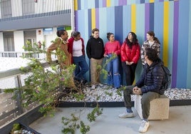 Estudiantes en las instalaciones de la UJA.
