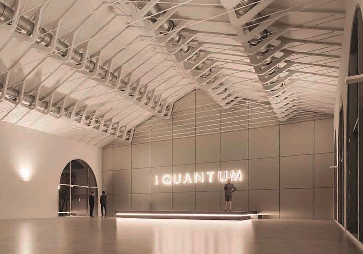 Vista de la gran sala multiusos que será el corazón del nuevo centro demostrador de IA de Granada.