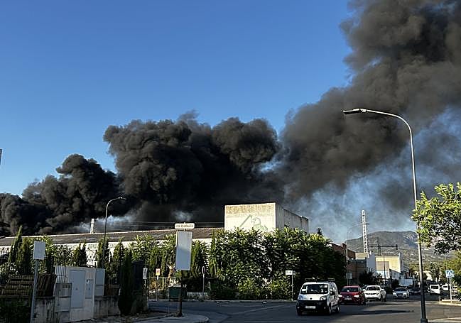 Incendio en el Polígono de Asegra.