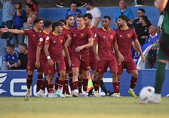 Celebración del gol.