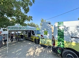 Puesto de mando instalado para la búsqueda de la mujer desaparecida en Baza