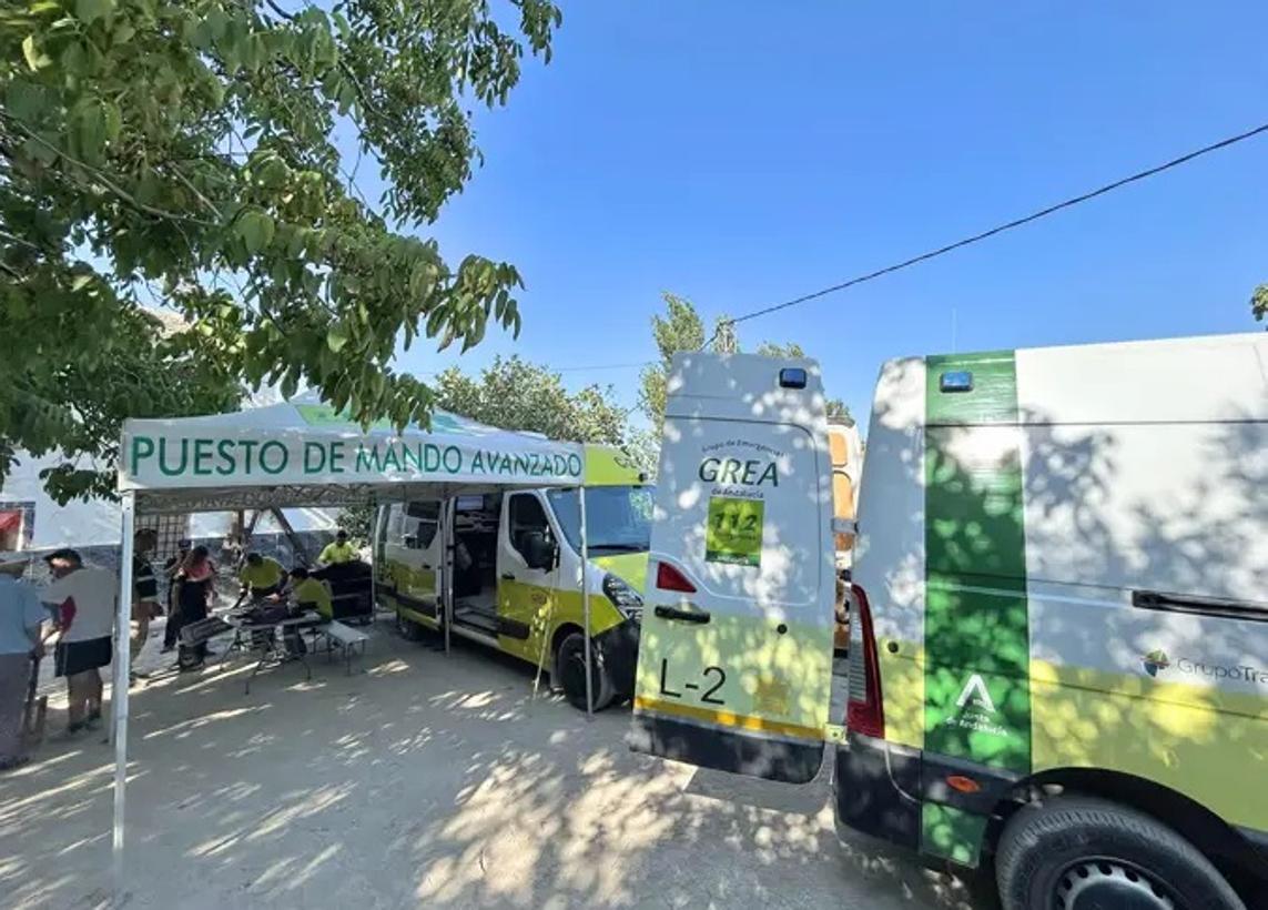 Puesto de mando instalado para la búsqueda de la mujer desaparecida en Baza