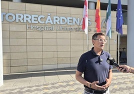 José Sánchez Teruel, en el Hospital Universitario Torrecárdenas.