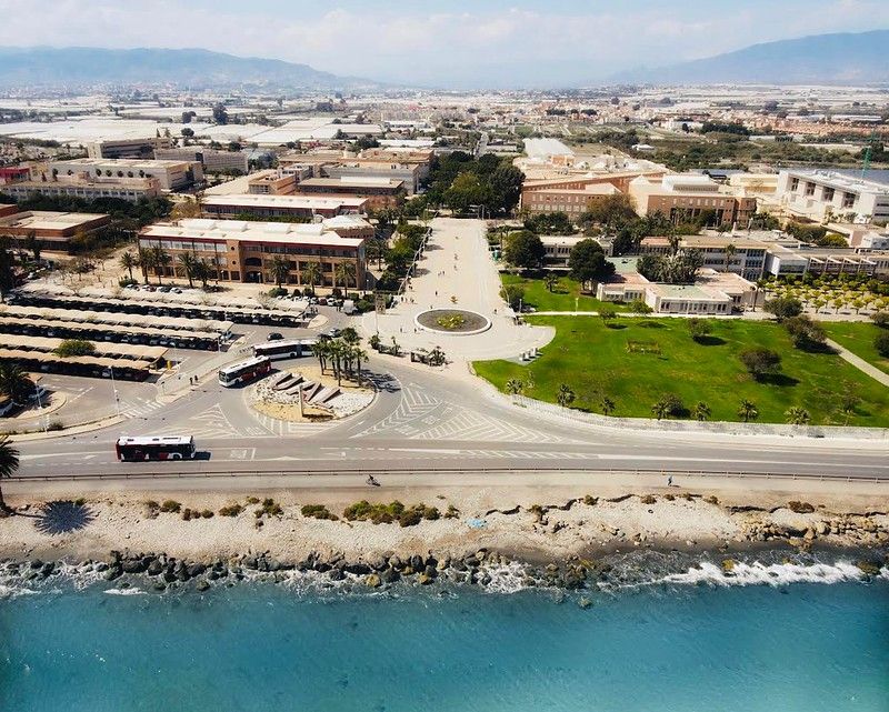 Imagen aérea del Campus de la Universidad de Almería.