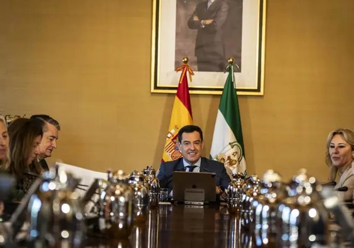 Imagen de archivo de la reunión del Consejo de Gobierno de la Junta de Andalucía.