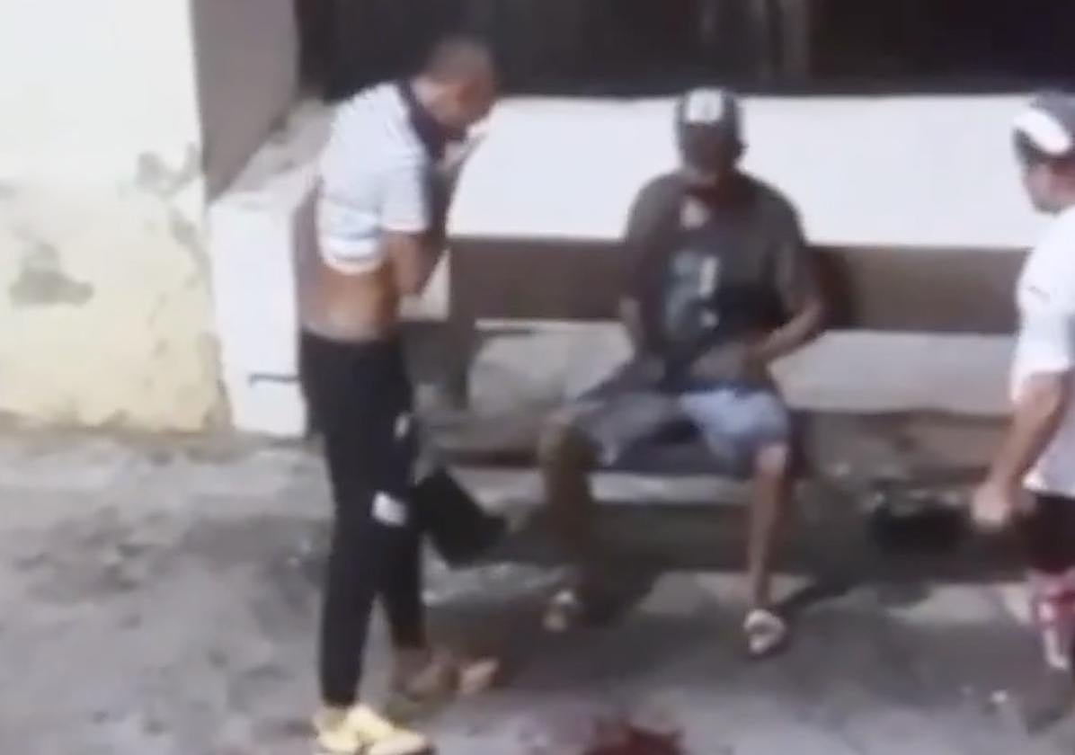 Fotografía de la pelea en Albuñol.