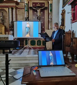El taller 'Clave Restaura' recupera la imagen de la Virgen de la Paz, de Gójar