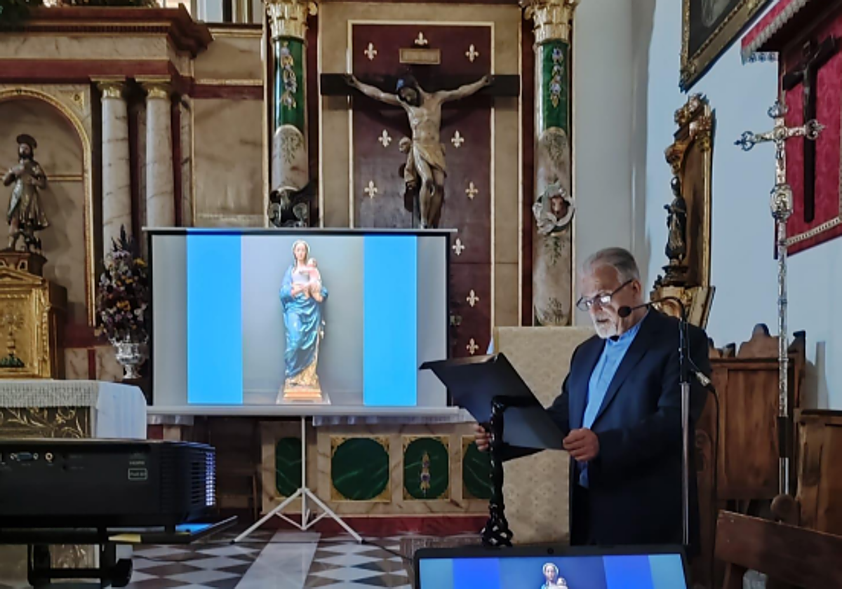 El taller 'Clave Restaura' recupera la imagen de la Virgen de la Paz, de Gójar