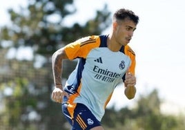 Reinier entrena con el Real Madrid en pretemporada.