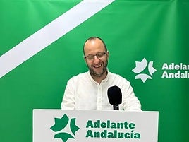 El portavoz de Adelante Andalucía, Néstor Salvador.