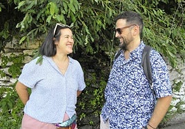 Pilar y Rafa en el pueblo alpujarreño de Laroles
