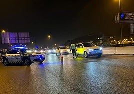 Control de la Guardia Civil en Granada.